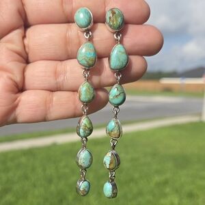 Kingman Turquoise Post Earrings